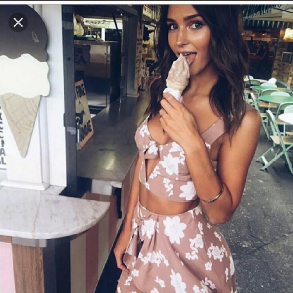 For love and lemons sweet Jane set in coffee XS/S - Picture 2 of 3